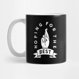 Fingers Crossed Hoping For The Best Hand Gesture Luck Gift Mug